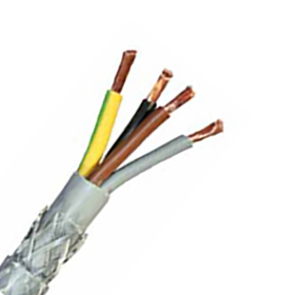 Picture of 1.5mm SY 4 Core PVC Steel Braid Control Cable - 100MTR