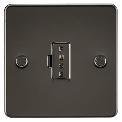 Picture of Flat Plate 13A Fused Spur Unit - Gunmetal