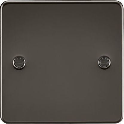 Picture of Flat Plate 1G Blanking Plate - Gunmetal