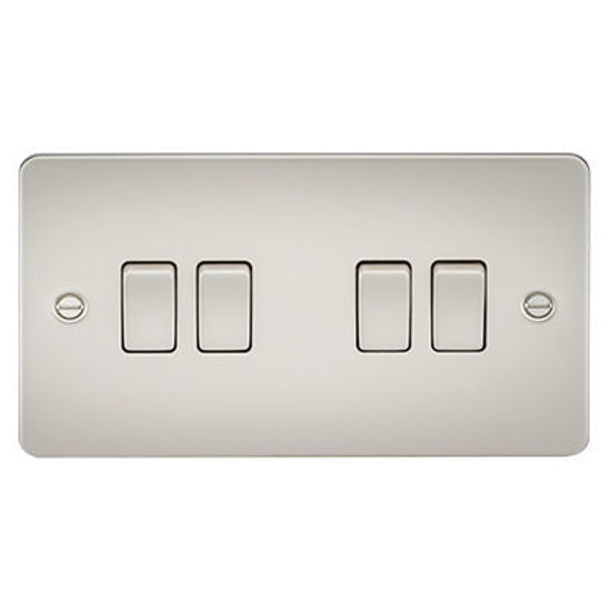 Picture of Flat Plate 10AX 4G 2-Way Switch - Pearl