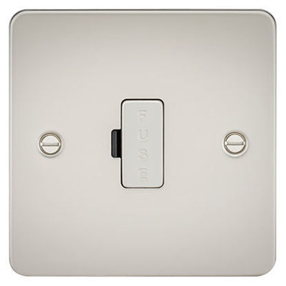 Picture of Flat Plate 13A Fused Spur Unit - Pearl