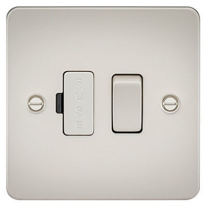 Picture of Flat Plate 13A Switched Fused Spur Unit - Pearl