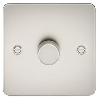 Picture of Flat Plate 1G 2 Way 10-200W (5-150W LED) Trailing Edge Dimmer - Pearl
