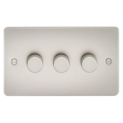 Picture of Flat Plate 3G 2 Way 10-200W (5-150W LED) Trailing Edge Dimmer - Pearl