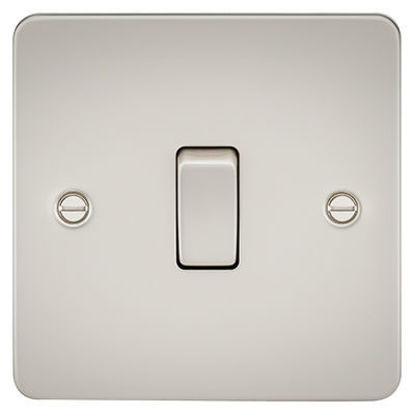 Picture of Flat Plate 20A 1G DP Switch - Pearl
