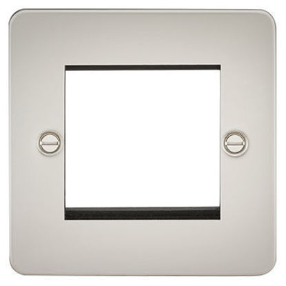 Picture of Flat Plate 2G Modular Faceplate - Pearl