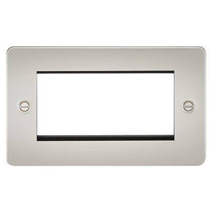 Picture of Flat Plate 4G Modular Faceplate - Pearl