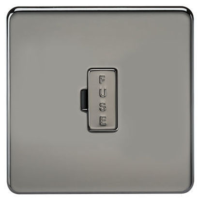 Picture of Screwless 13A Fused Spur Unit - Black Nickel