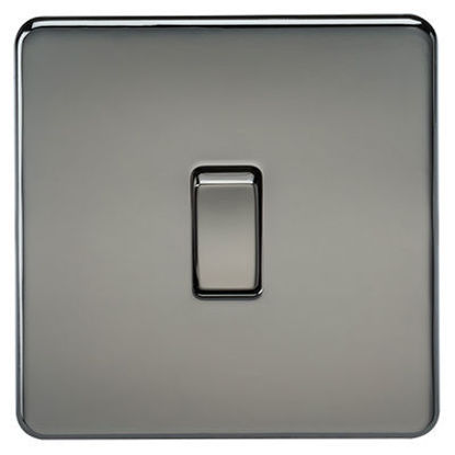 Picture of Screwless 20A 1G DP Switch - Black Nickel