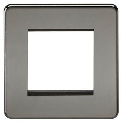 Picture of Screwless 2G Modular Faceplate - Black Nickel