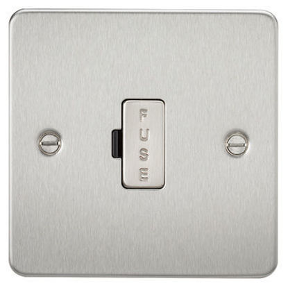 Picture of Flat Plate 13A Fused Spur Unit - Brushed Chrome