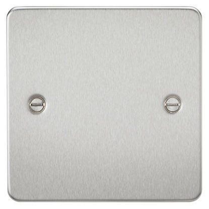 Picture of Flat Plate 1G Blanking Plate - Brushed Chrome