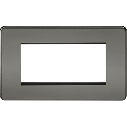 Picture of Screwless 4G Modular Faceplate - Black Nickel