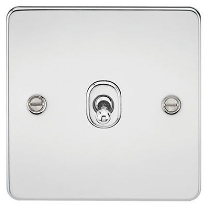 Picture of Flat Plate 10AX 1G Intermediate Toggle Switch - Polished Chrome