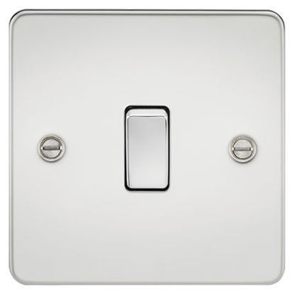 Picture of Flat Plate 20A 1G DP Switch - Polished Chrome