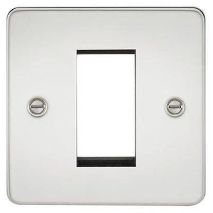Picture of Flat Plate 1G Modular Faceplate - Polished Chrome