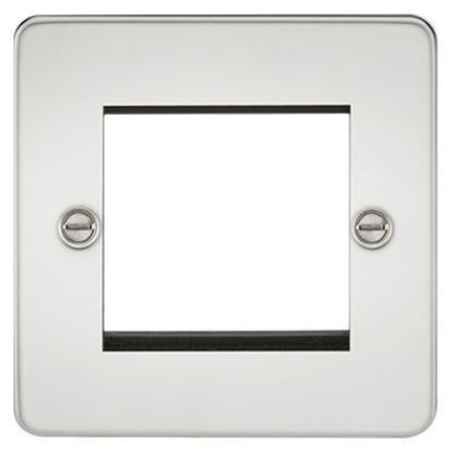 Picture of Flat Plate 2G Modular Faceplate - Polished Chrome
