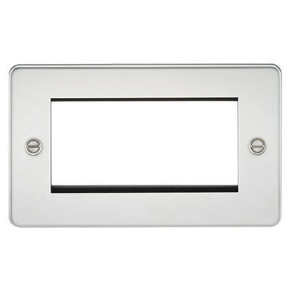 Picture of Flat Plate 4G Modular Faceplate - Polished Chrome