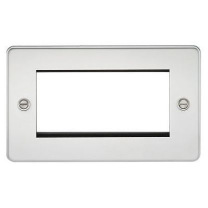 Picture of Flat Plate 4G Modular Faceplate - Polished Chrome