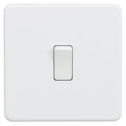 Picture of Screwless 10AX 1G 2-Way Switch - Matt White