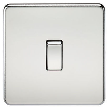 Picture of Screwless 10AX 1G 2-Way Switch - Polished Chrome