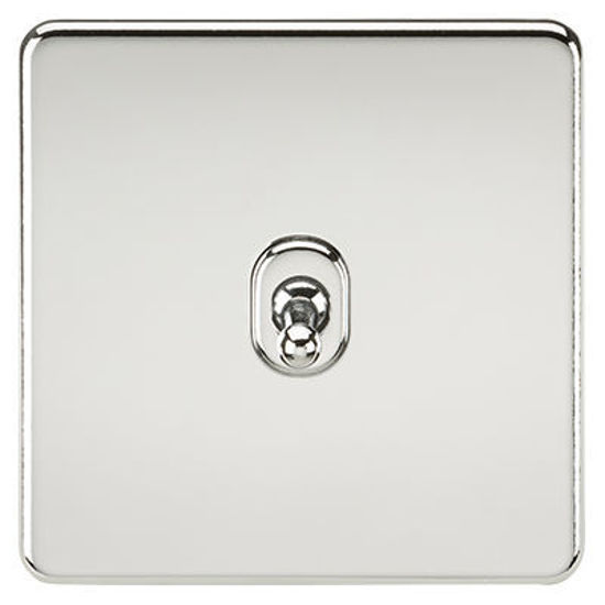 Picture of Screwless 10AX 1G 2-Way Toggle Switch - Polished Chrome