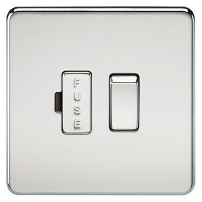 Picture of Screwless 13A Switched Fused Spur Unit - Polished Chrome