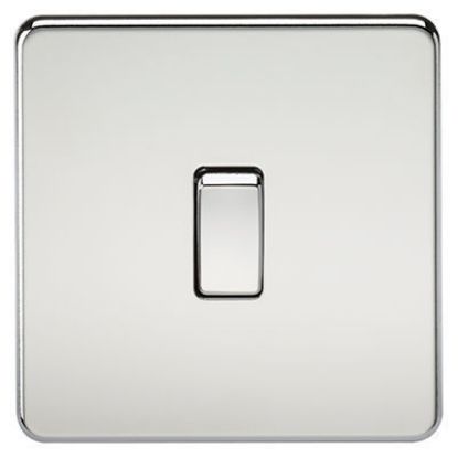 Picture of Screwless 20A 1G DP Switch - Polished Chrome