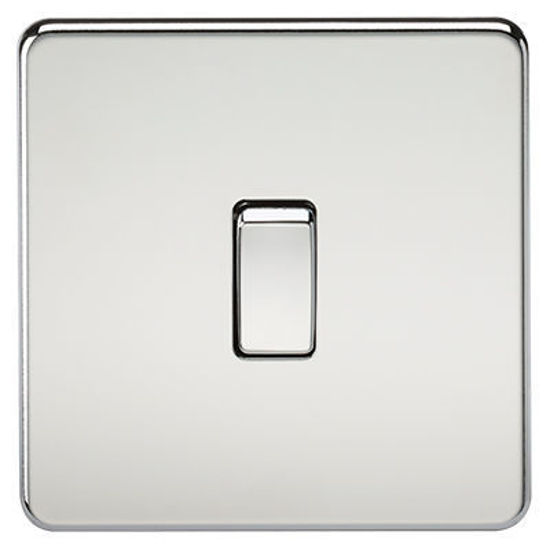 Picture of Screwless 20A 1G DP Switch - Polished Chrome