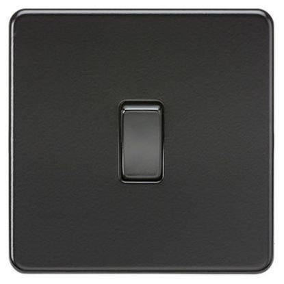 Picture of Screwless 20A 1G DP Switch - Matt Black