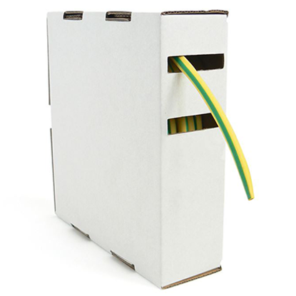 Picture of 8m Dispensable Heat Shrink Box 12.7mmØ - Green/Yellow