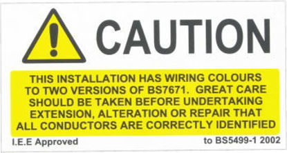 Picture of SES WLWR Caution Label Pk=25
