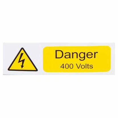 Picture of SES WLVHC6YB DANGER 400V Label Roll=100