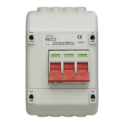 Picture of WYLEX REC3  3 Pole Switch Supply Isolator with Enclosure