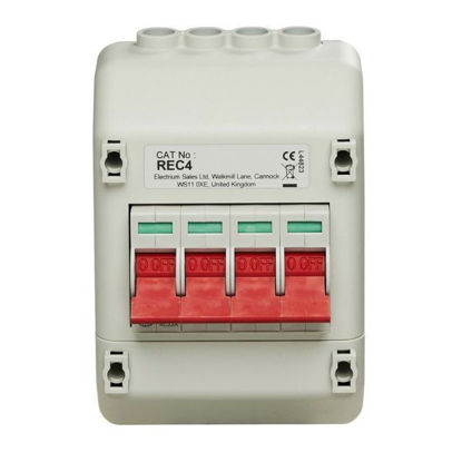 Picture of Wylex REC4 100A 4-Pole Insulated Enclosured Supply Isolator