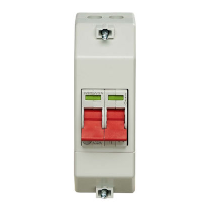 Picture of Wylex RECSW2S Slimline Insulated 100A DP Twin Terminal Supply Isolator