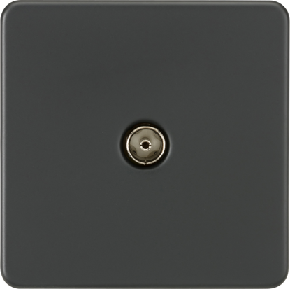 Picture of Screwless 1G TV Outlet (Non-Isolated) - Anthracite