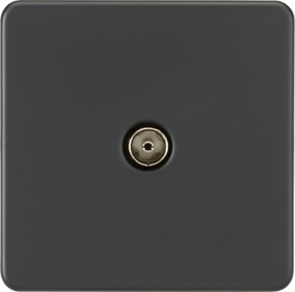 Picture of Screwless 1G TV Outlet (Non-Isolated) - Anthracite