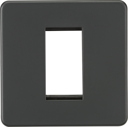 Picture of Screwless 1G Modular Faceplate - Anthracite