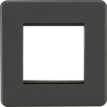 Picture of Screwless 2G Modular Faceplate - Anthracite