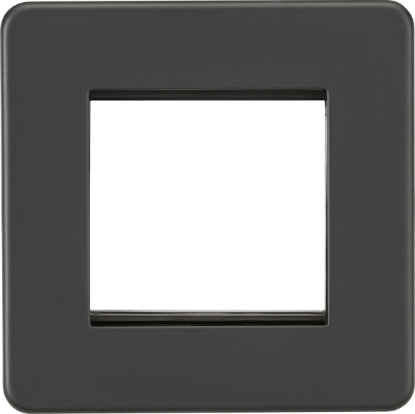 Picture of Screwless 2G Modular Faceplate - Anthracite