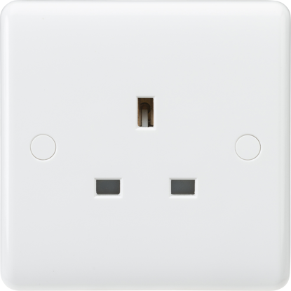 Picture of Curved Edge 13A 1G Unswitched Socket