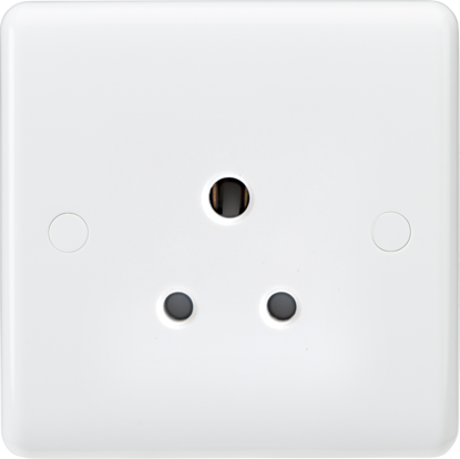 Picture of Curved Edge 5A Unswitched Round Pin Socket