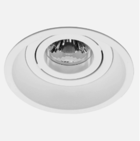 Picture of Trimless Round Fire Rated Adjustable Downlight GU10 240V