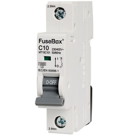 Picture of MT10C101 Single Pole 10A 10kA C Curve MCB