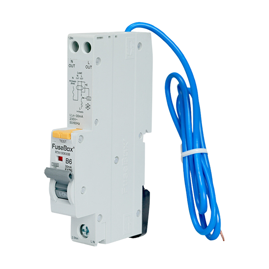 Picture of RTA100630B 6A B Curve RCBO 30mA Type A