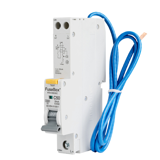 Picture of RTA105030C 10kA 50A 30MA C Curve Type A RCBO 
