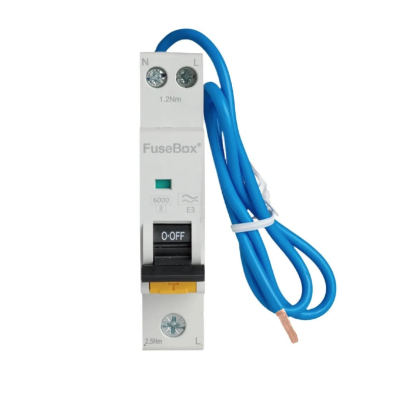 Picture of 10A Mini Single Pole 1 Module C Curve 6kA 30mA Type A RCBO